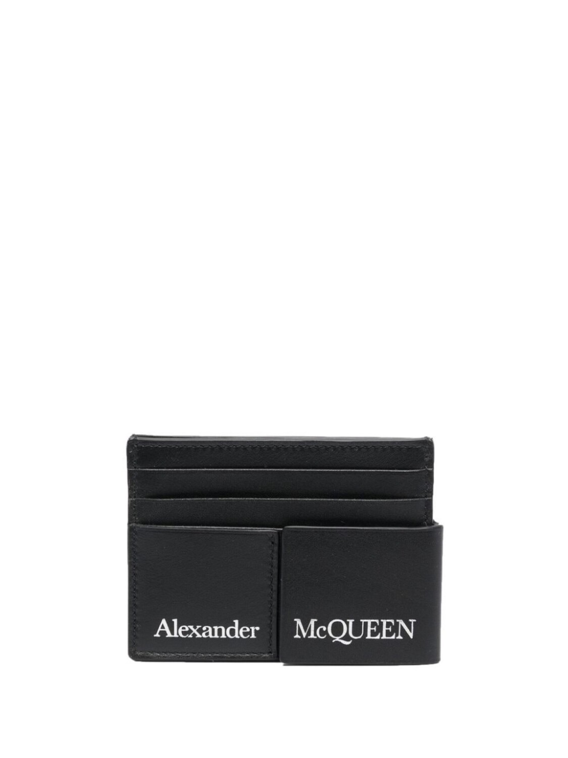 

Alexander McQueen многослойный картхолдер с логотипом, черный