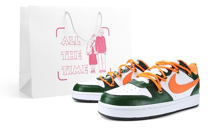

Кроссовки Nike Dunk Skateboard Shoes Women's Low-Top Orange White
