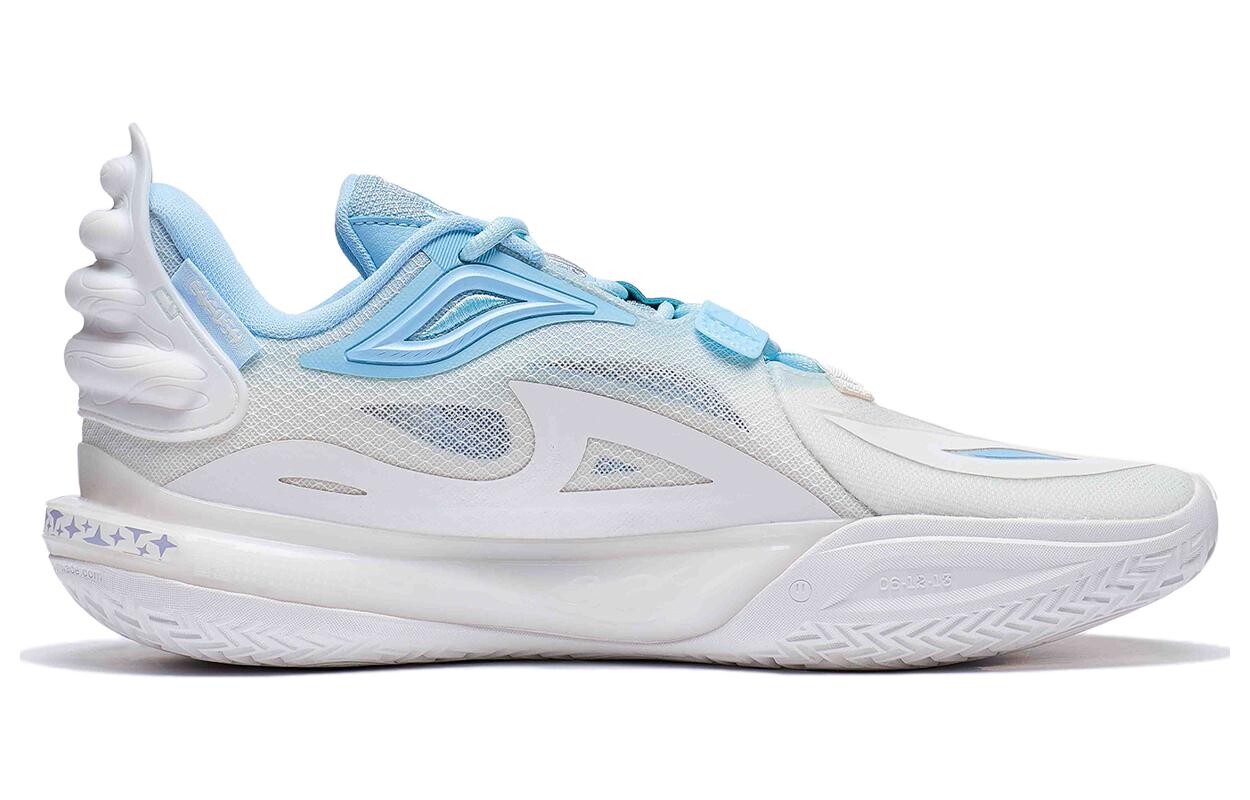 Кроссовки Li Ning Lining City 11 V2 Basketball, белый/голубой — фото 2