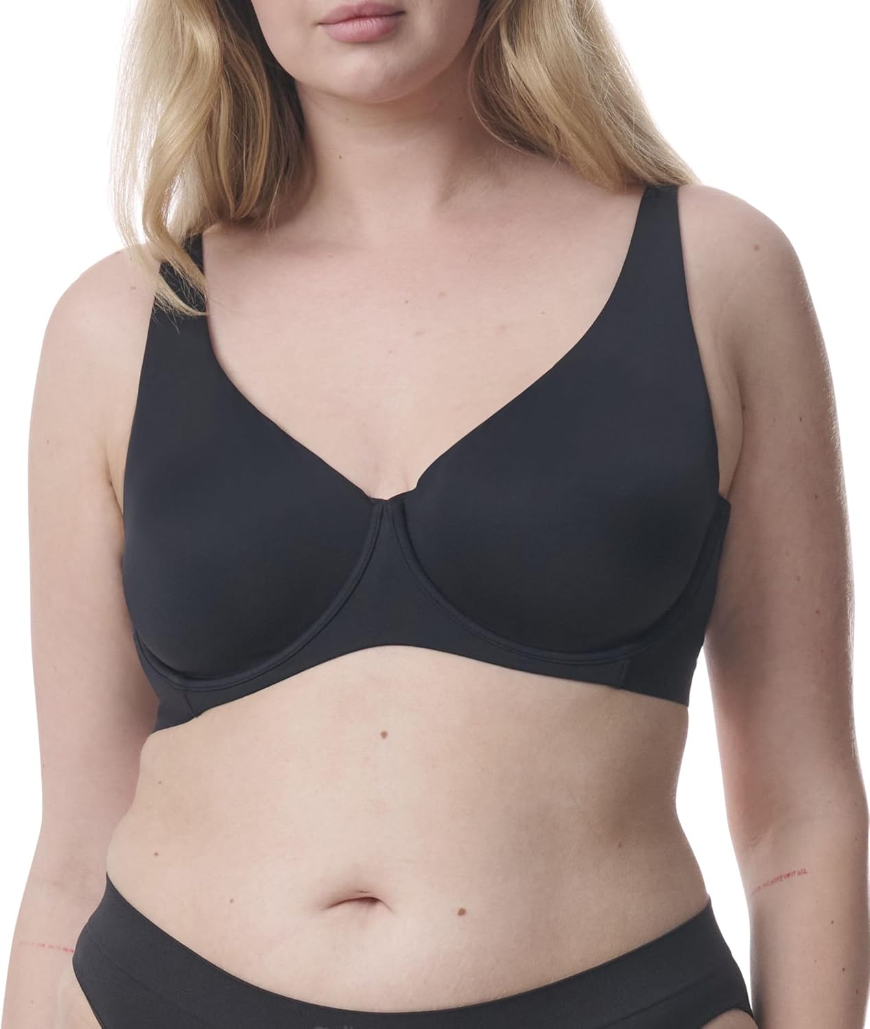 

Женский бюстгальтер-футболка Tommy Hilfiger Plus Micro без подкладки на косточках, Black