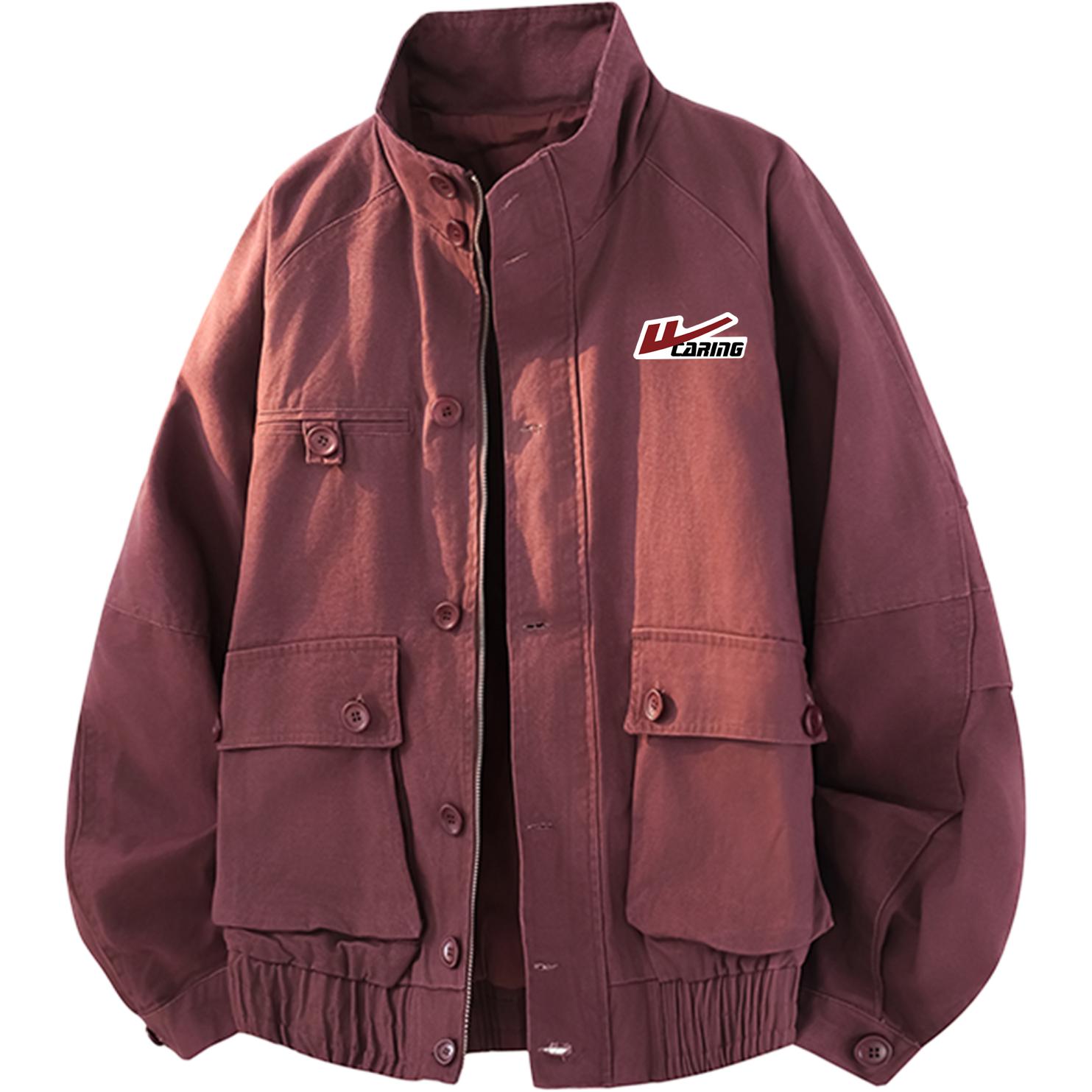 

Куртка Unisex Lapel Moderate Workwear WARRIOR, серый фиолетовый (diy badge)