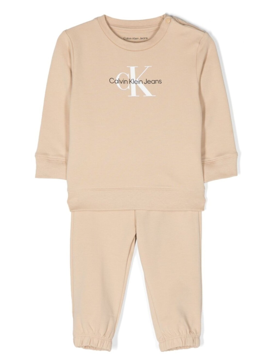 

Спортивный костюм с логотипом Calvin Klein Kids, нейтральный цвет