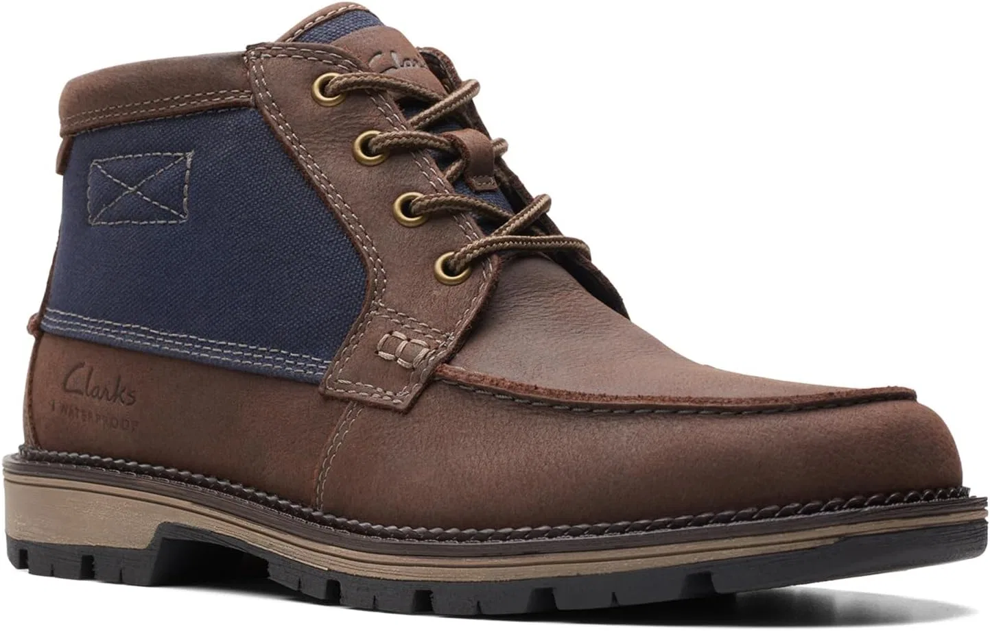 Мужские мокасины-оксфорды Clarks Maplewalk, Dark Brown