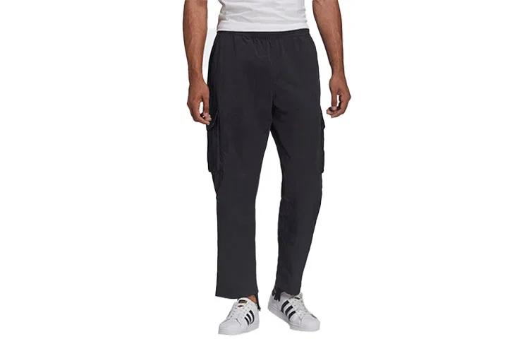 Вязаные спортивные штаны Adidas Originals черные