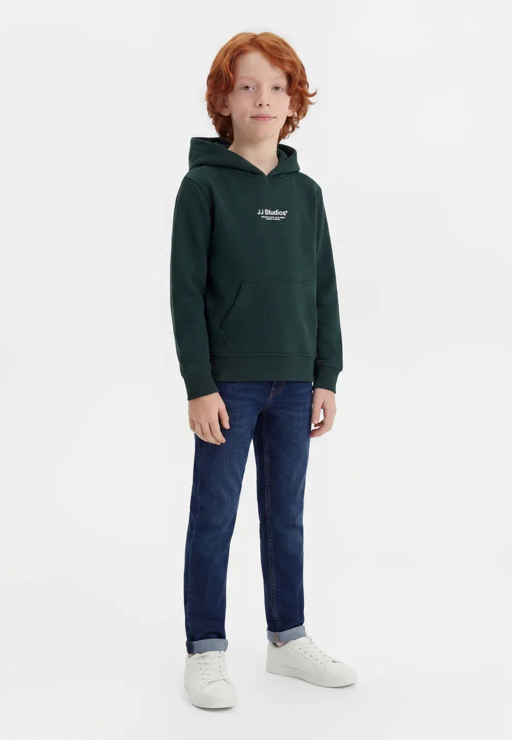 Jjesoho - худи Jack & Jones Junior, Scarab