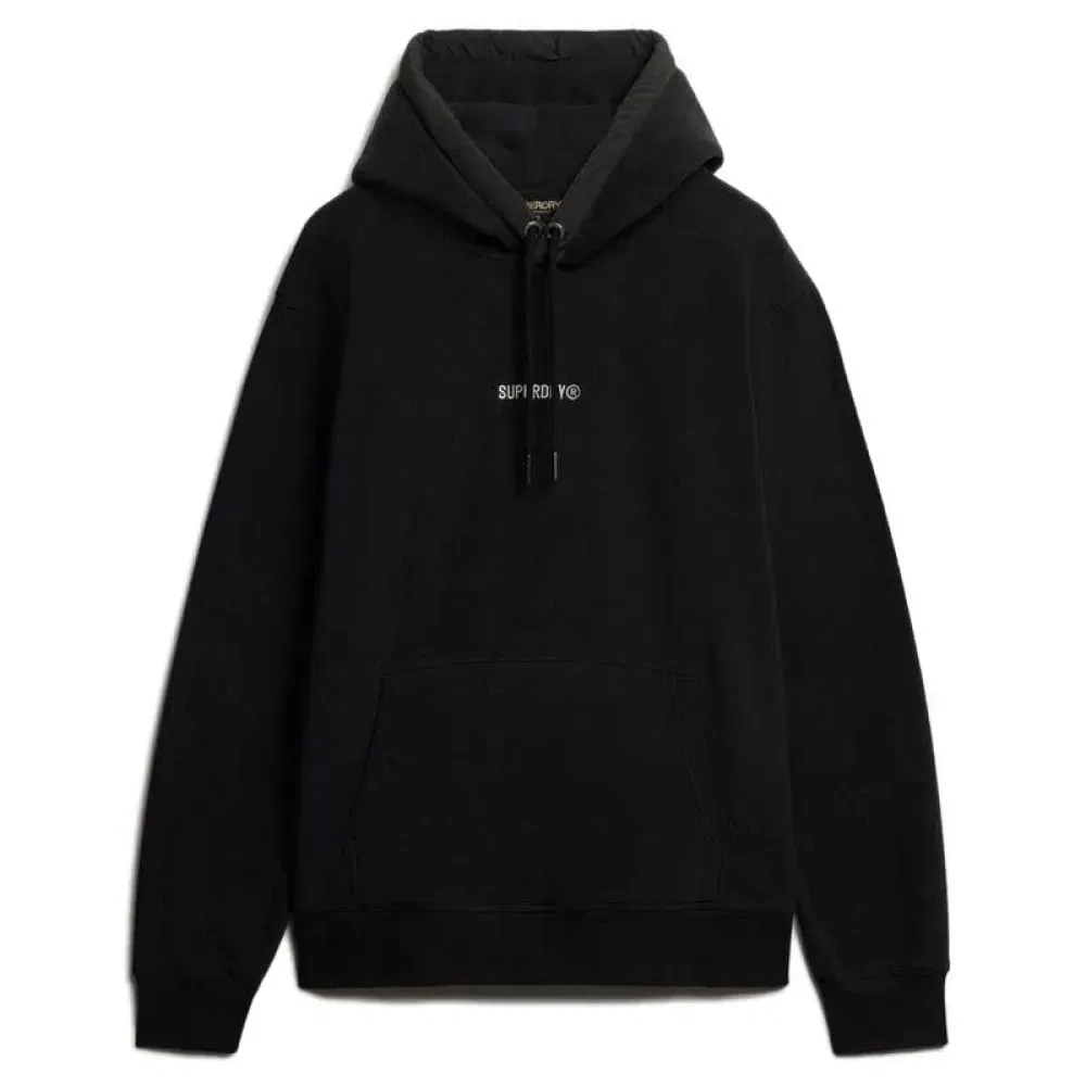 Худи с логотипом Superdry, черный
