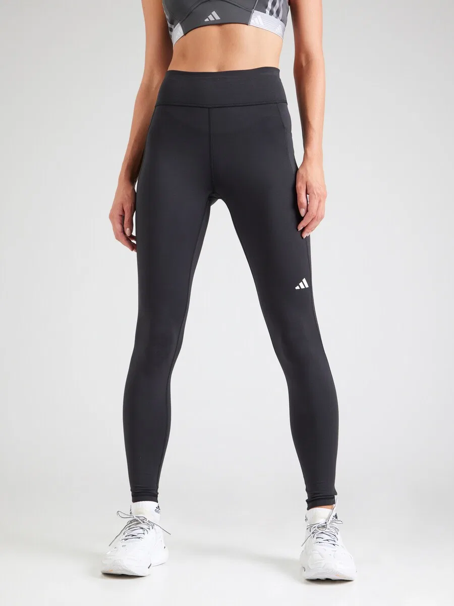 Спортивные брюки-скинни ADIDAS PERFORMANCE 'Own the Run' черного цвета — фото 2