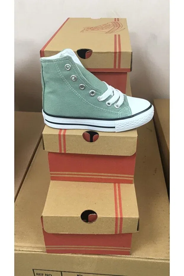 Детские туфли для девочек джинсовые Rabellashoes, Green — фото 2