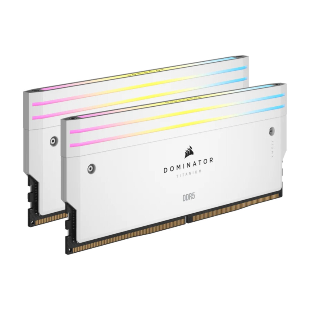 Оперативная память CORSAIR Dominator Titanium RGB, 64 Гб DDR5 (2x32 Гб), CL32, 6600 МГц, CMP64GX5M2X6600C32W, белый — фото 2