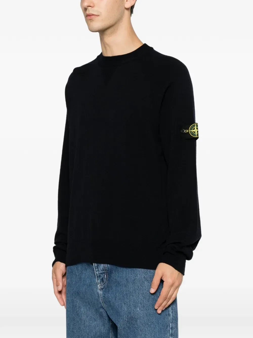 Свитер с длинными рукавами Stone Island, черный — фото 3
