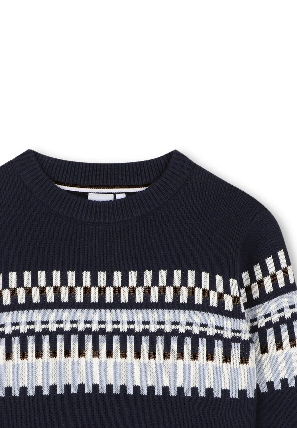 Пуловер для детей и подростков - джемпер Boss Kidswear, Navy — фото 3