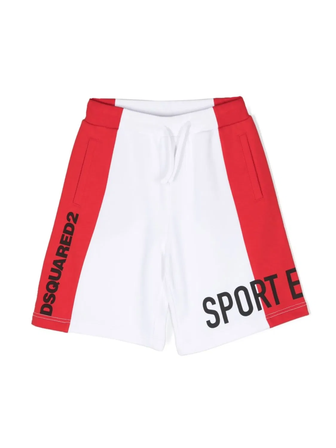 Трековые шорты с логотипом DSQUARED2, белый