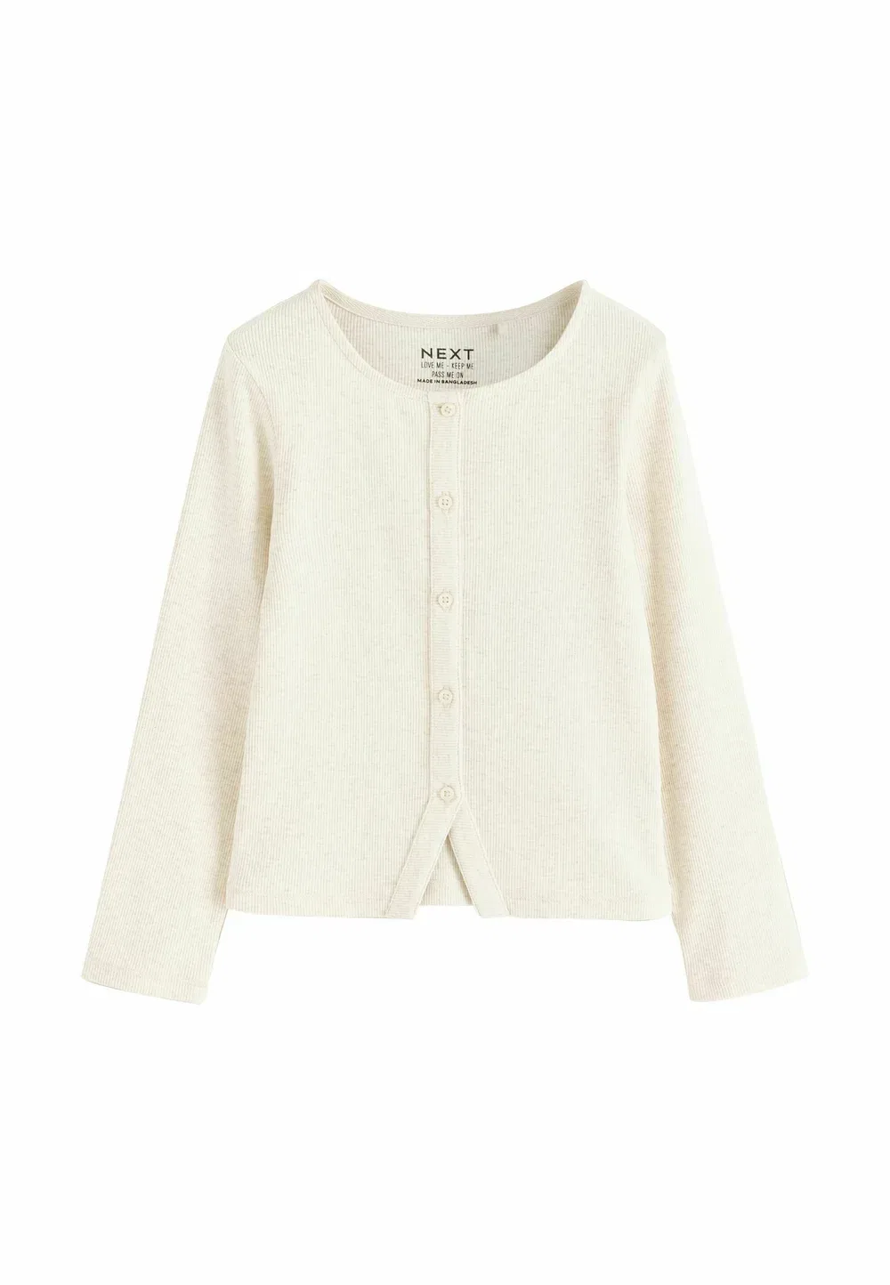 Комплект из 2 кардиганов с длинными рукавами в рубчик Next, Cream Brown — фото 3