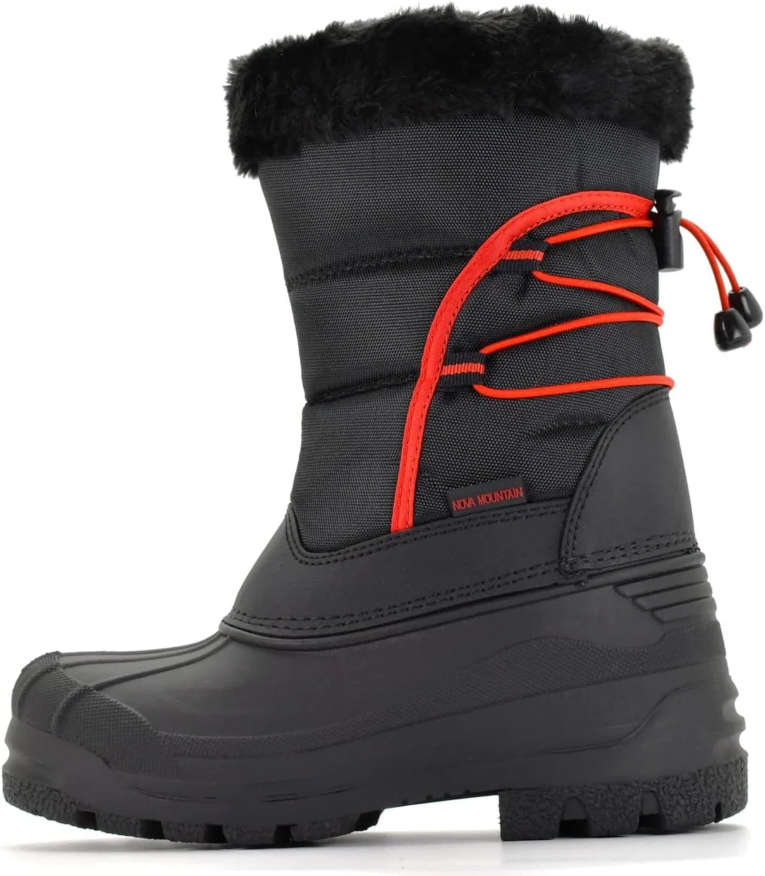 Детские зимние снежные ботинки для девочек Nova Mountain Nova Footwear, Black — фото 4