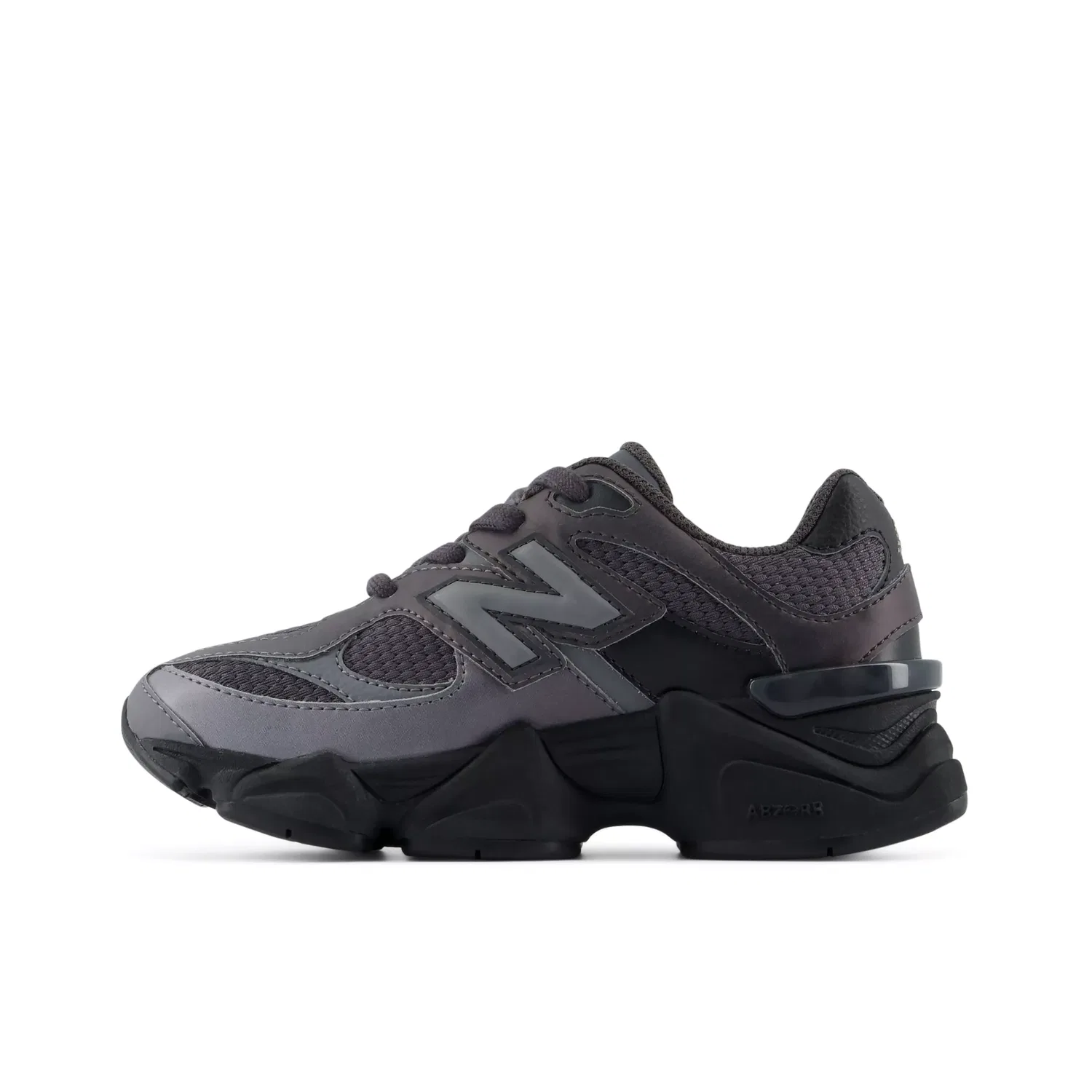 Детские кроссовки New Balance 9060 Lace, Black With Castlerock — фото 3