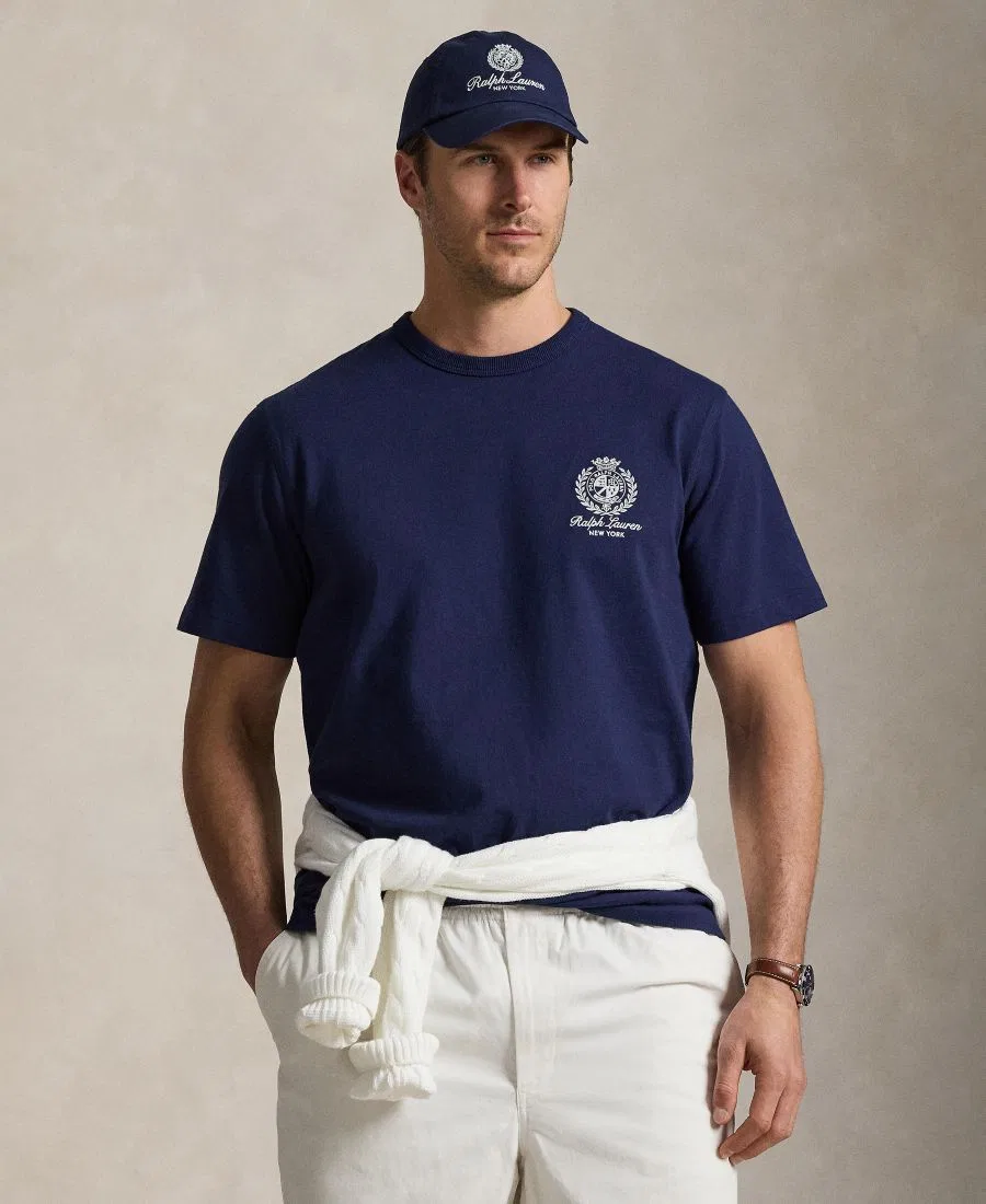 Мужская футболка с вышивкой Polo Ralph Lauren, Newport Navy