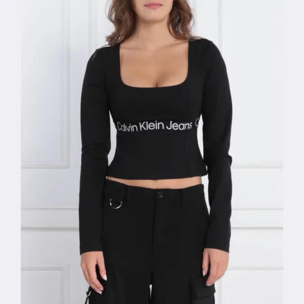 

Блузка стандартного кроя Calvin Klein, черный
