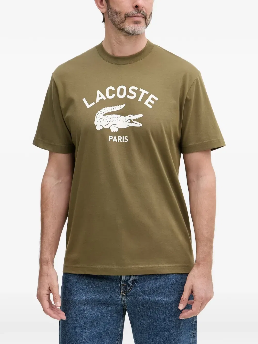 Футболка Lacoste с логотипом, хлопок 100%, зеленый