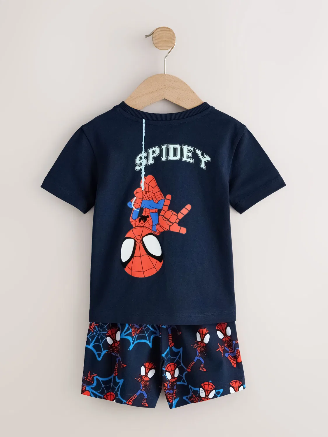 Пижама короткая Spidey and Friends 3 Pack Next, Navy/Red — фото 3