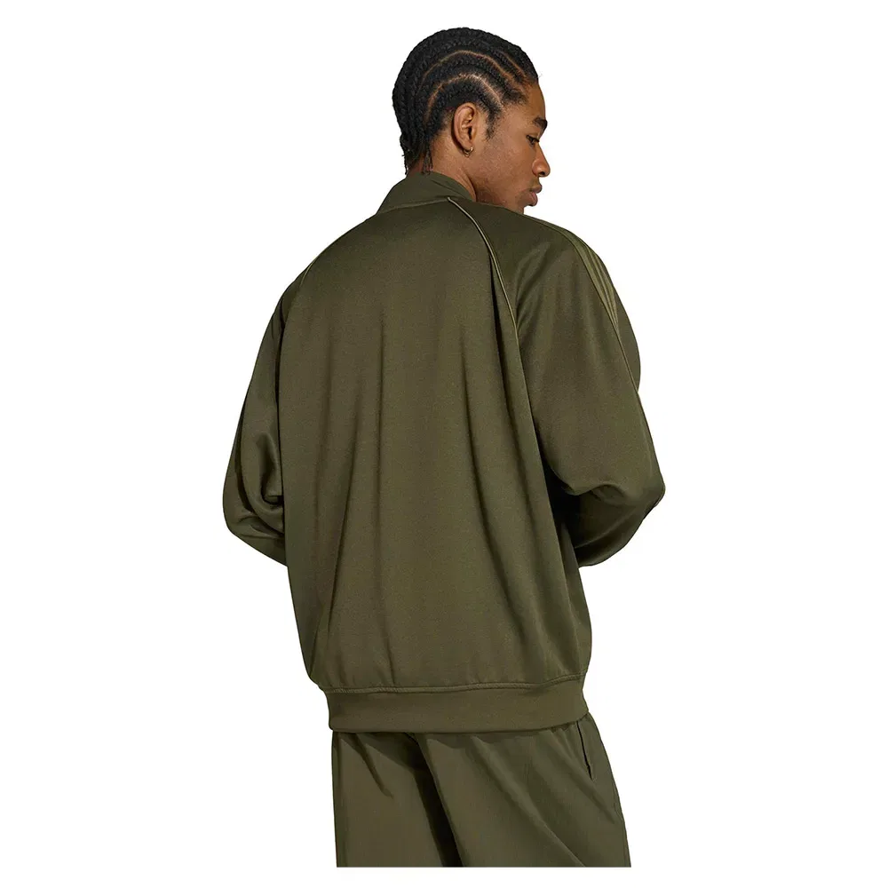 Толстовка на молнии Loose Track Adidas Originals, зеленый — фото 2