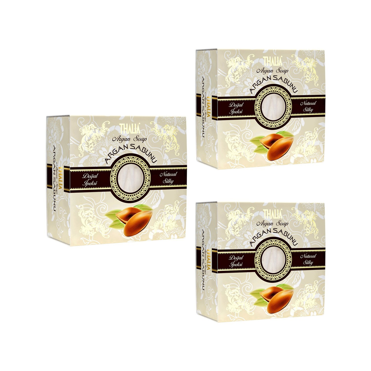 

Натуральное мыло Thalia Organic Argan Oil, 3 x 150 г