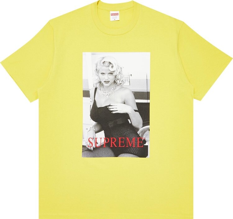 

Футболка Supreme Anna Nicole Smith Tee 'Lemon', желтый