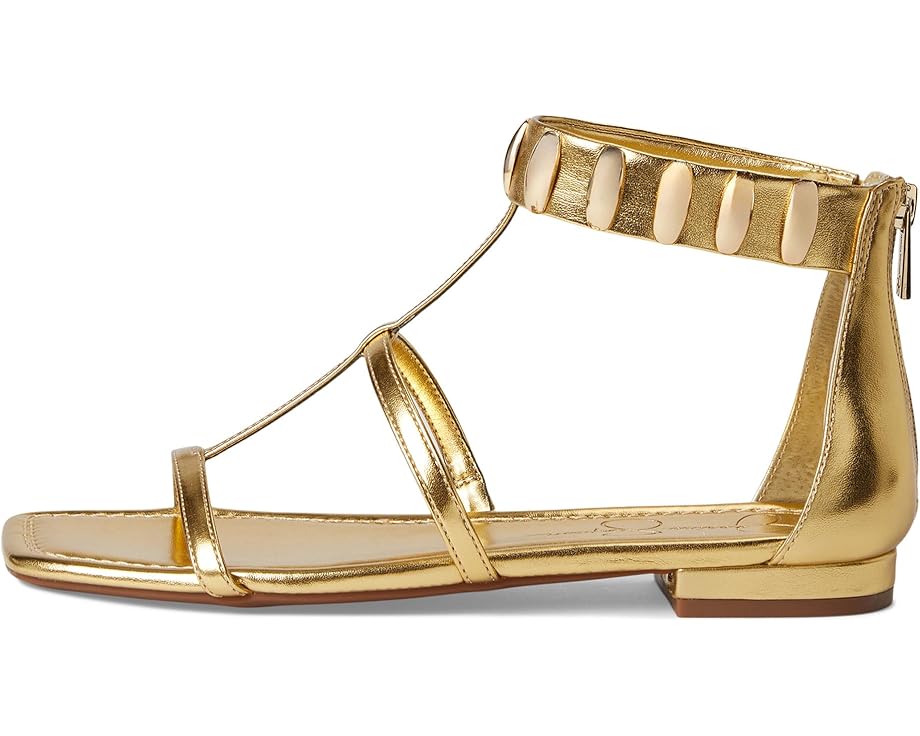 Сандалии Jessica Simpson Elusta Studded T-strap Sandals, золотой — фото 4