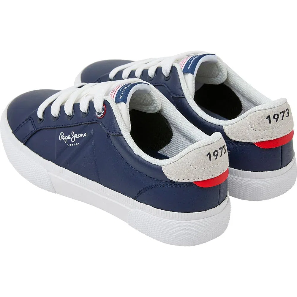 Детские кроссовки для мальчиков с принтом Kenton Flag B Pepe Jeans, Navy — фото 4