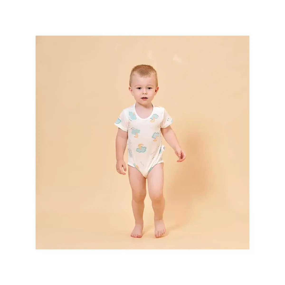 Детское боди с коротким рукавом Laimi Bloom, White