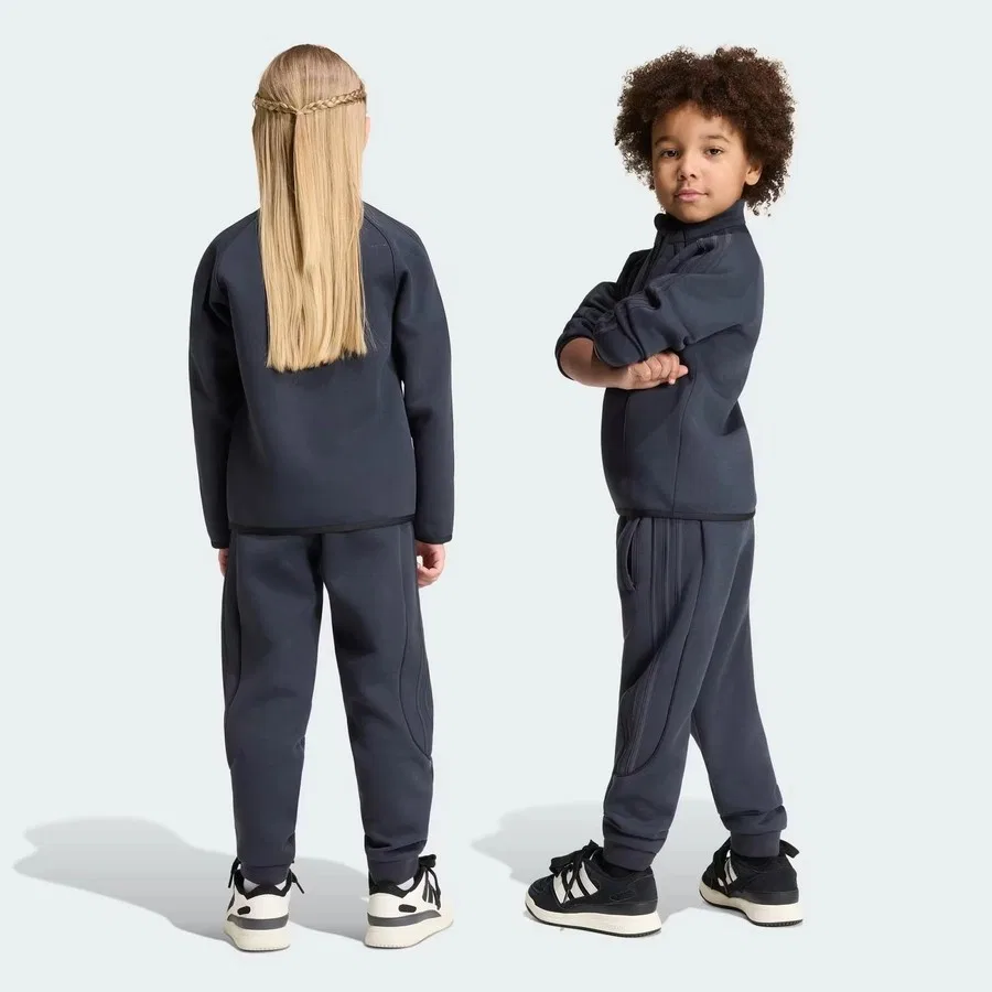 Спортивный костюм для девочек с молнией adidas, Серый — фото 2