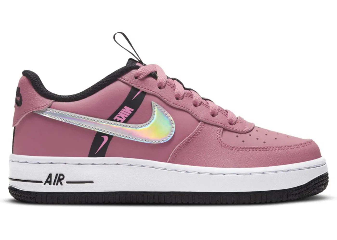Детские кроссовки Lifestyle Nike Air Force 1 Low LV8 KSA, Desert Berry/Black/Pink Glow/Metallic Silver