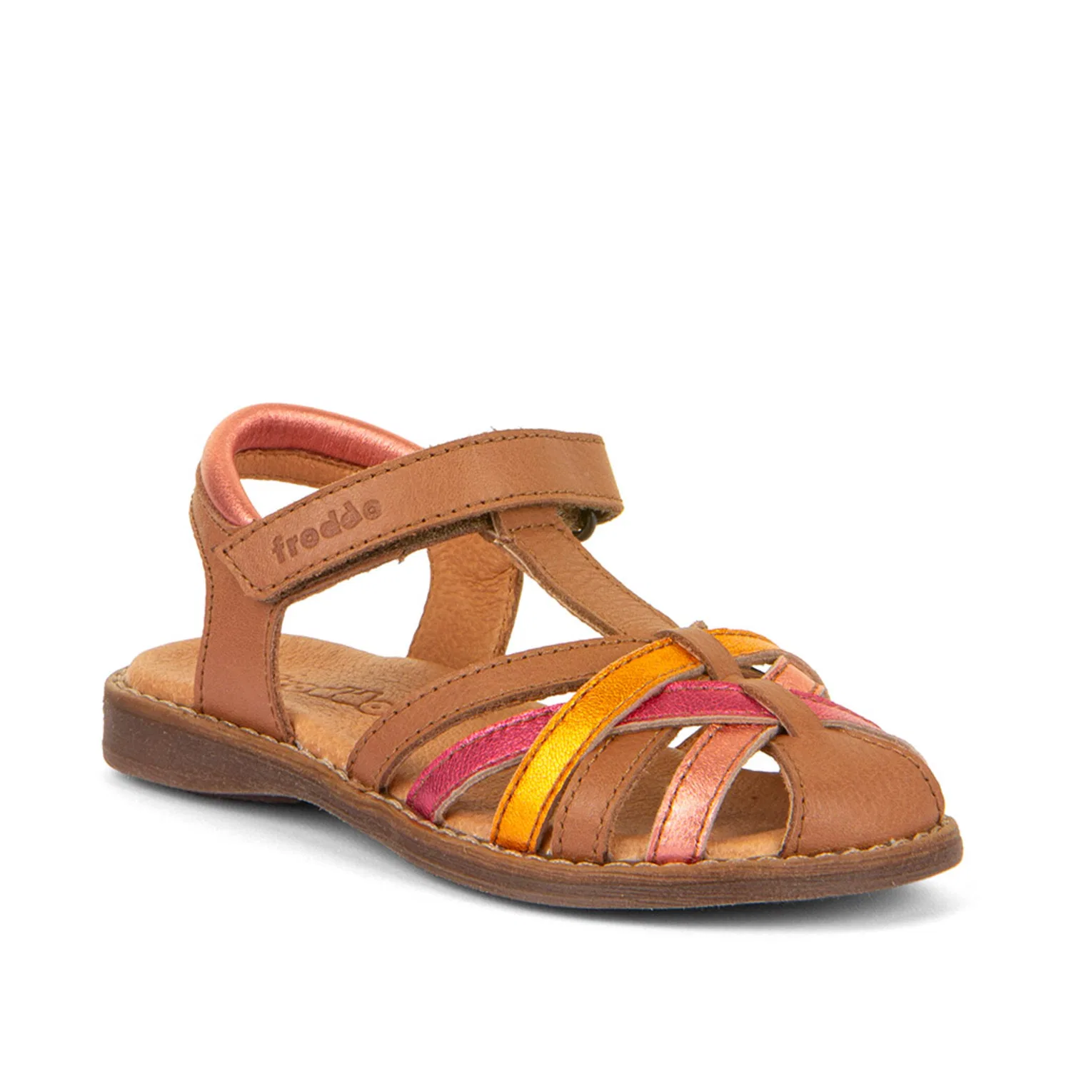 Детские сандалии с металлическими акцентами Froddo, Brown Multi