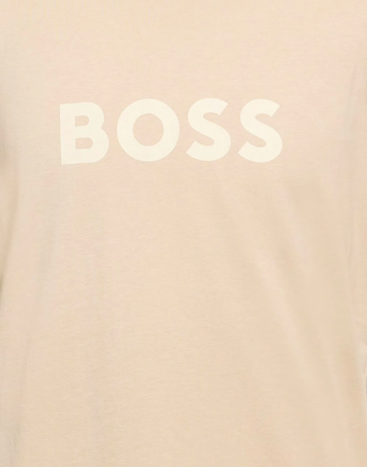 Мужская футболка с коротким рукавом Boss, бежевый — фото 4