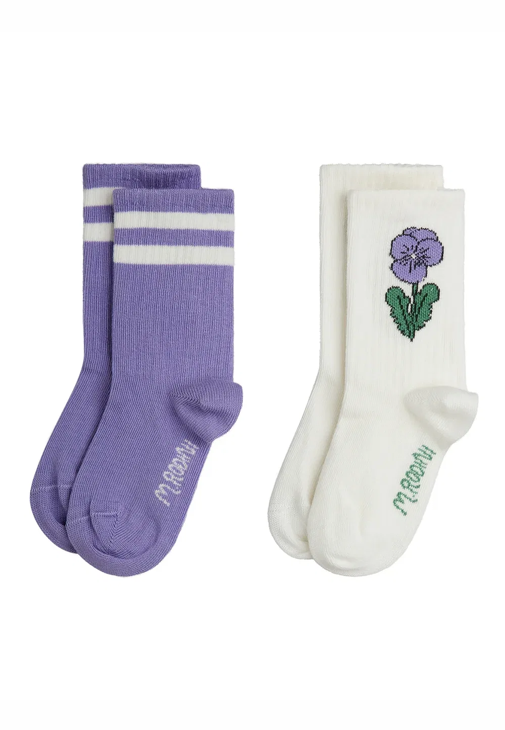 Набор из двух пар носков Viola, унисекс Mini Rodini, Multi-Colored