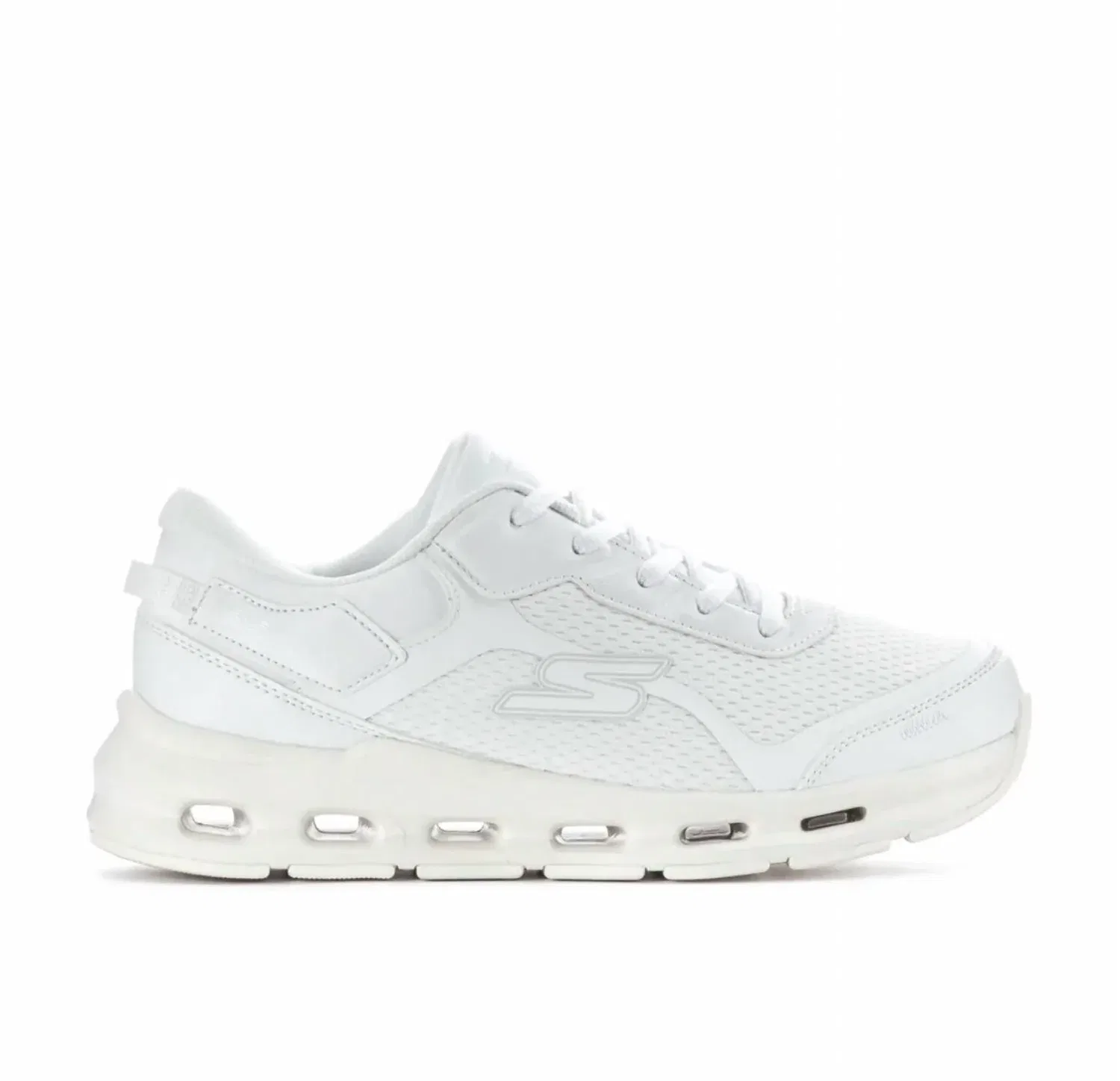 Детские кроссовки на шнуровке с амортизирующей подошвой Glide Step Skechers, White