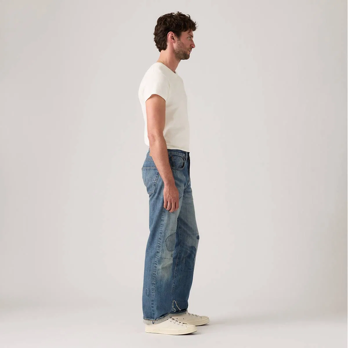 Оригинальные мужские джинсы 1947 года выпуска, модель 501 Levi's, Holcomb - Medium Wash — фото 4