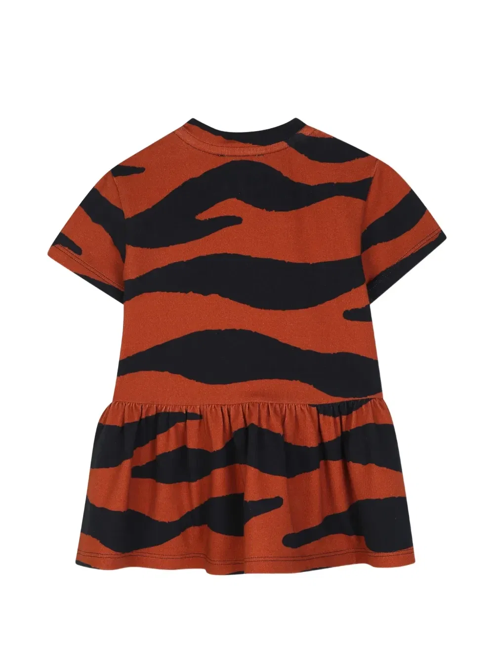 Платье с тигровым принтом Kenzo Kids, коричневый — фото 2