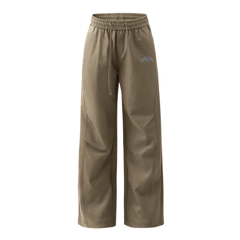 Детские спортивные брюки парашютные MINISO, Parachute Pleated Khaki