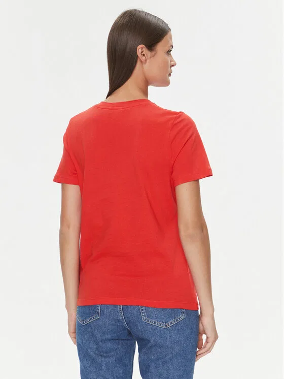 Футболка regular fit Logo Tommy Hilfiger, оранжевый — фото 3