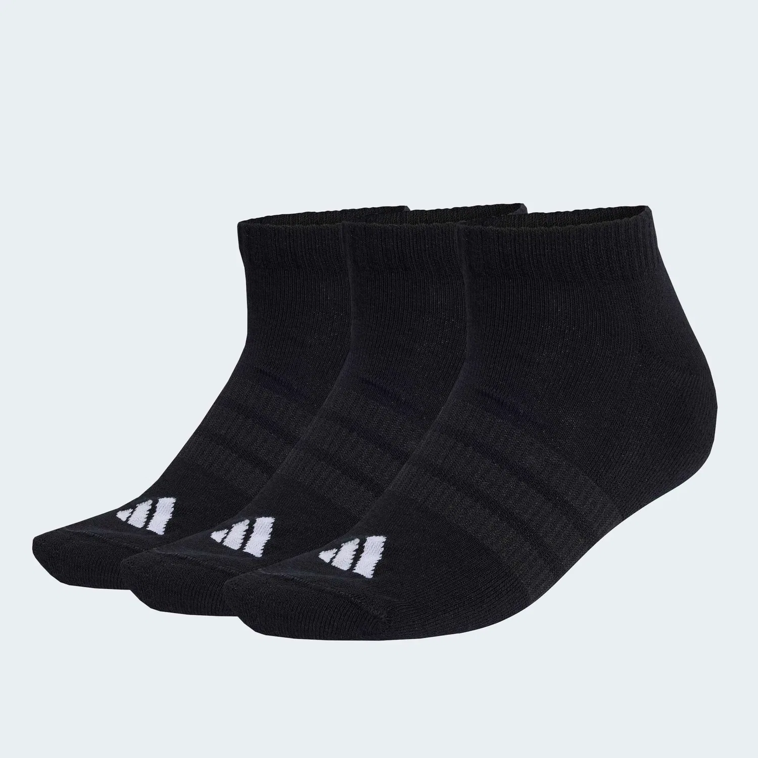 Женские низкие носки с амортизацией Adidas Performance, Black/Black/White