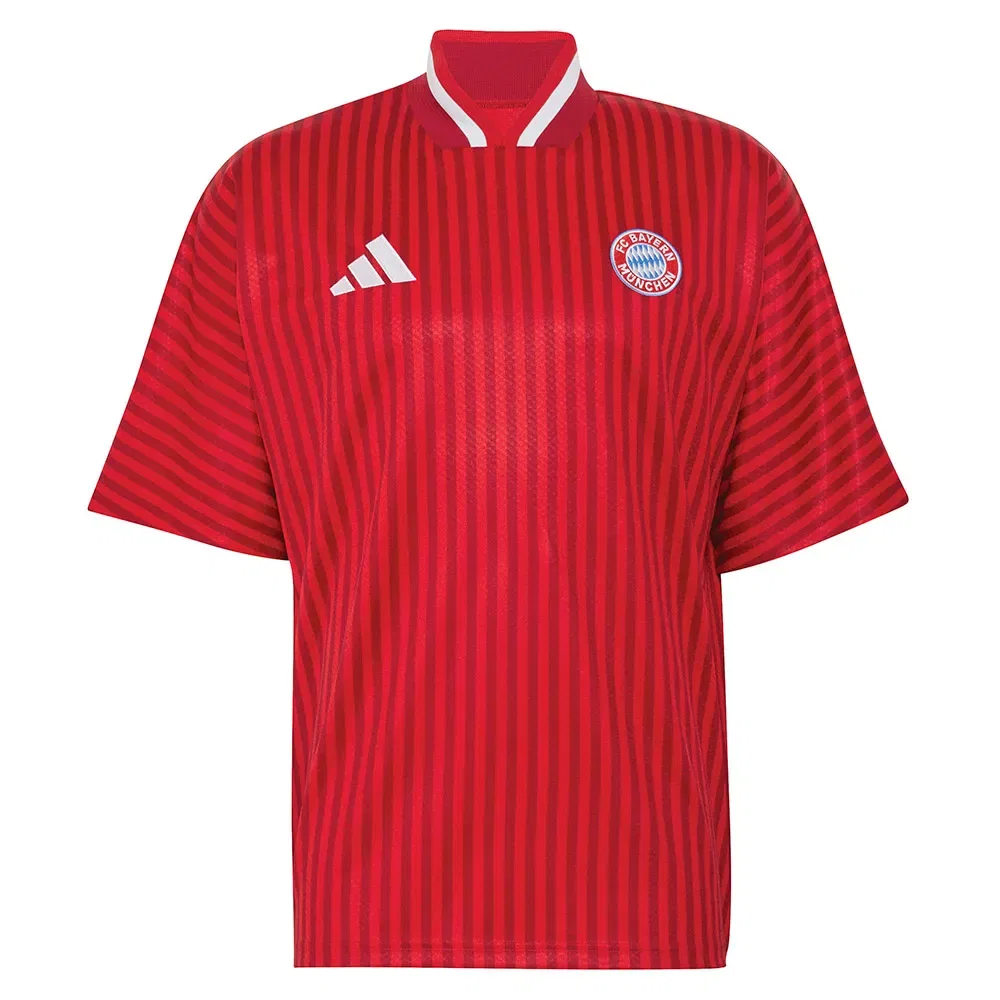 Мужская футболка с принтом FC Bayern Muenchen Stadium Adidas, Red — фото 3