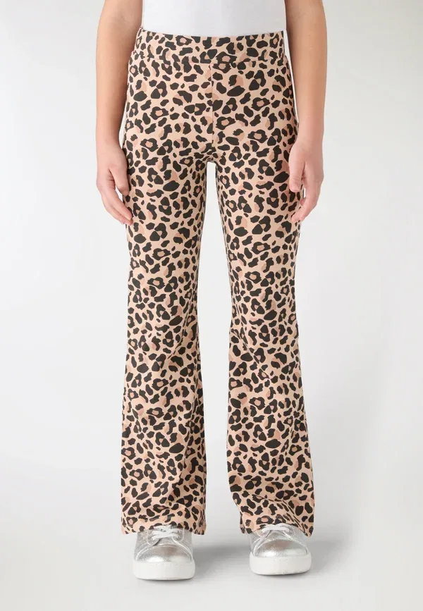 Брюки с принтом Animal print Lungo fantasia Terranova, var beige, бежевый — фото 2