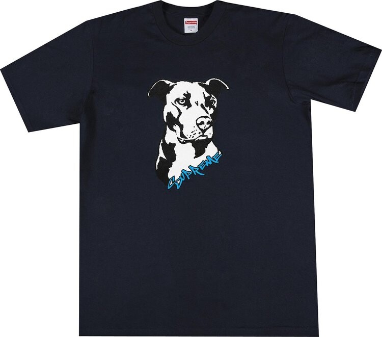 

Футболка Supreme Pitbull Tee 'Navy', синий