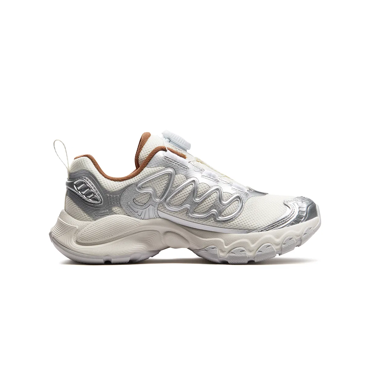 Детские беговые кроссовки Heritage FHT FILA KIDS, Snow/Space Silver — фото 3