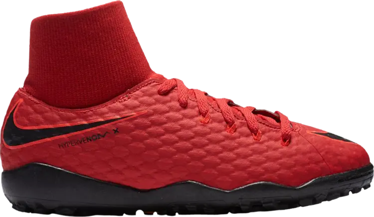 

Кроссовки Nike Jr HypervenomX Phelon 3 DF TF GS 'University Red', красный