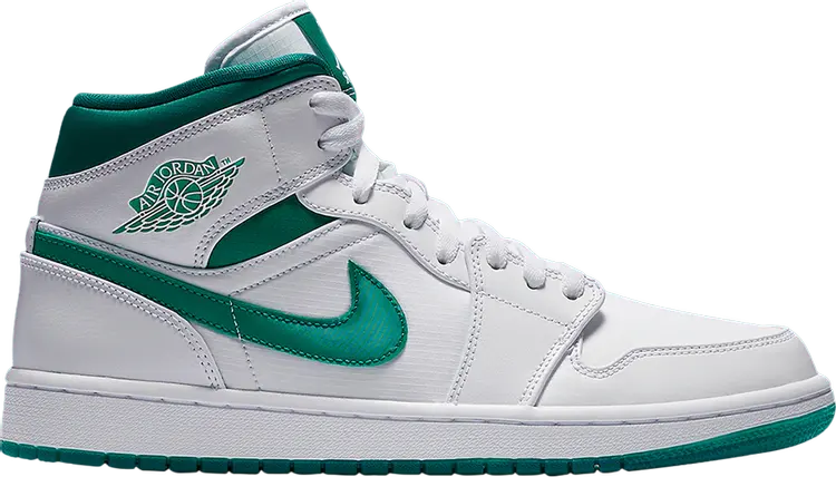 

Кроссовки Air Jordan 1 Mid Mystic Green, зеленый