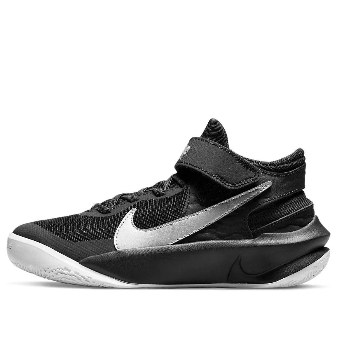 Кроссовки, Team Hustle D10 Nike, черные/серебряные