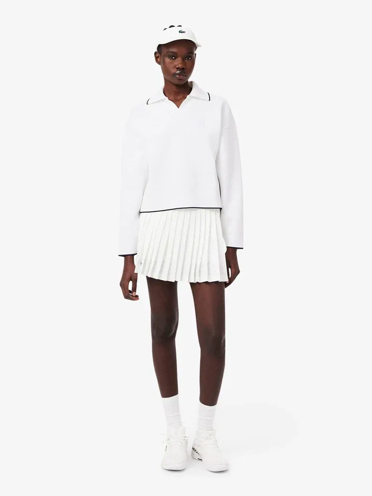 Свитшот женский LACOSTE Heritage Tennis, White — фото 4