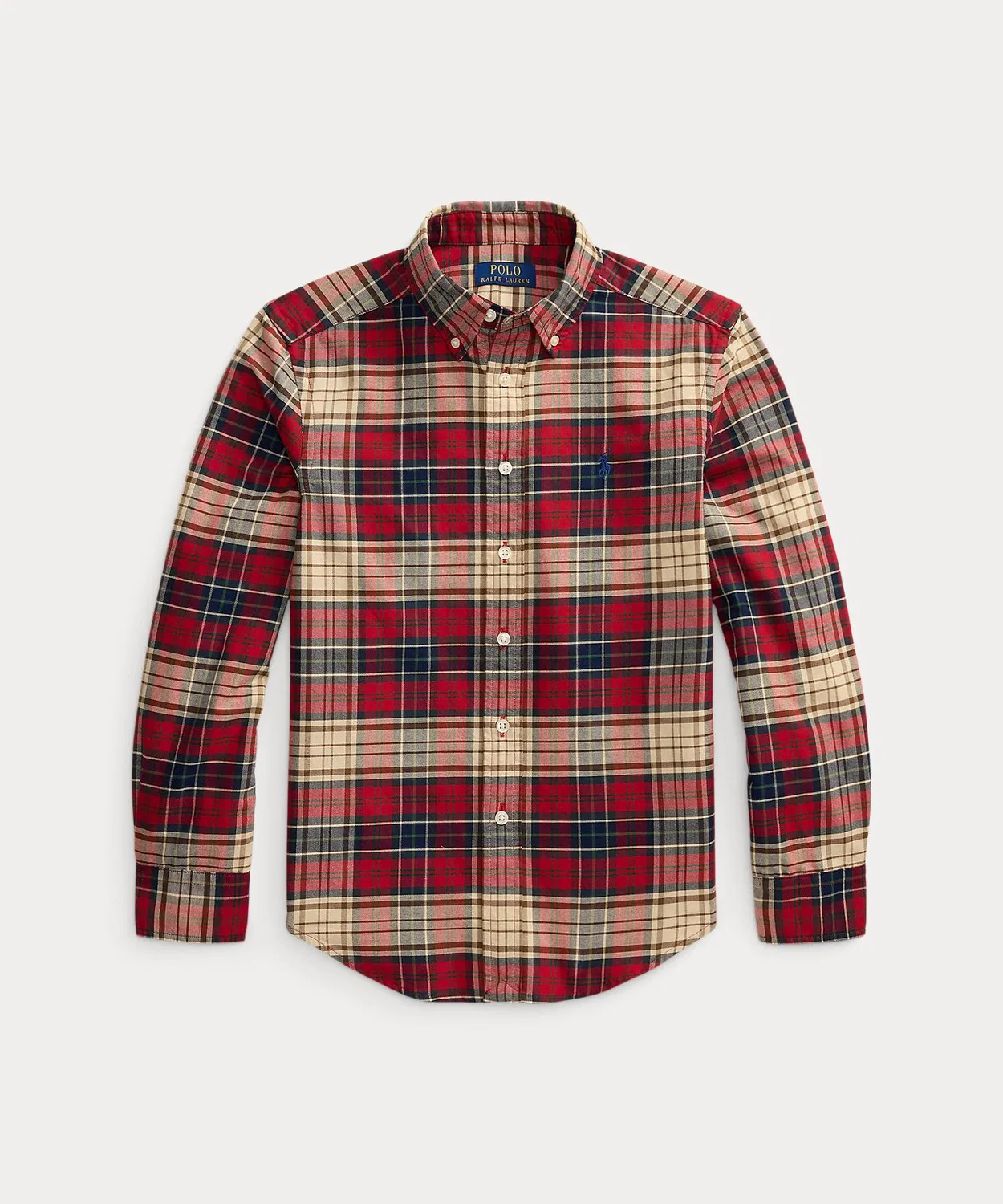 Детская рубашка для мальчиков с длинным рукавомSchool POLO RALPH LAUREN CHILDRENSWEAR, Multi — фото 2