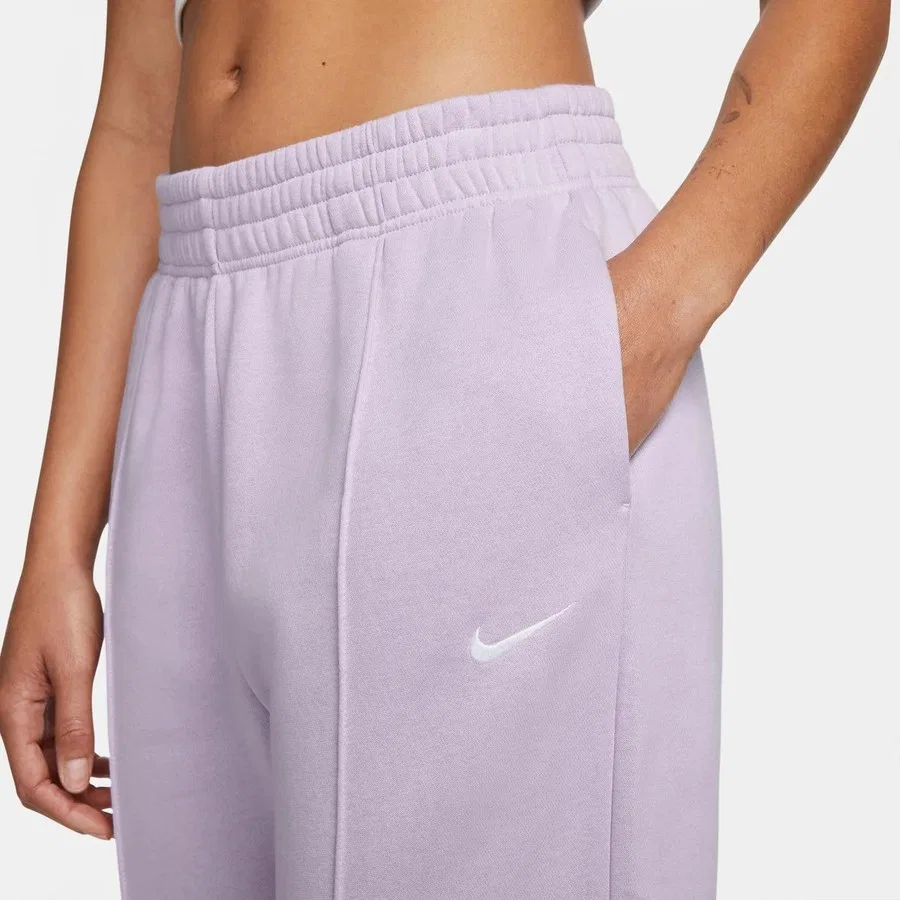 Спортивные штаны из футера с принтом Nike Sportswear Essential Collection Fleece, Светло-сиреневый